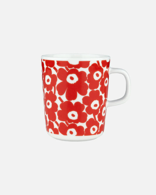 Oiva / Pikkuinen Unikko 60th Anniversary Mug 250ml (White, Red)