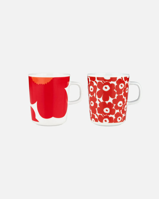 Oiva / Pikkuinen Unikko 60th Anniversary Mug 250ml (White, Red)