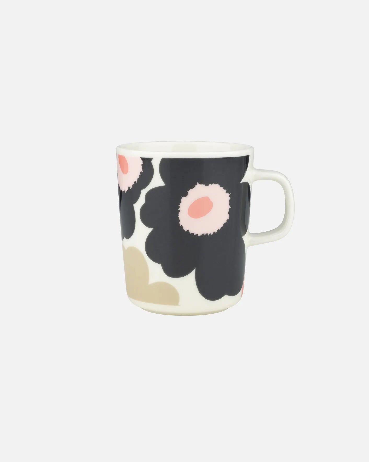 Marimekko Oiva / Unikko Mug 250ml (Off white, Charcoal, Sand, Pink)