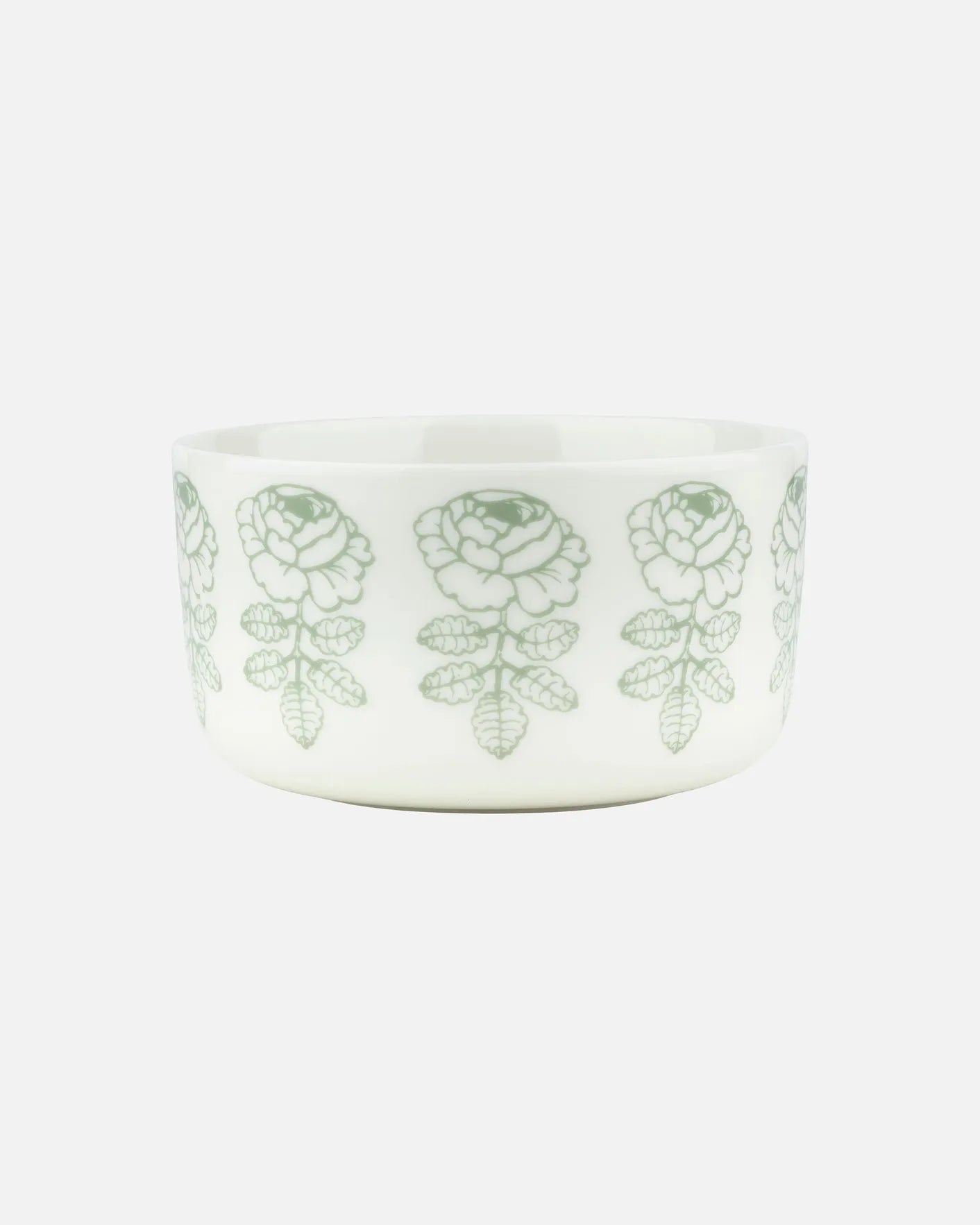 Oiva / Vihkiruusu Bowl 500ml in White, Sage