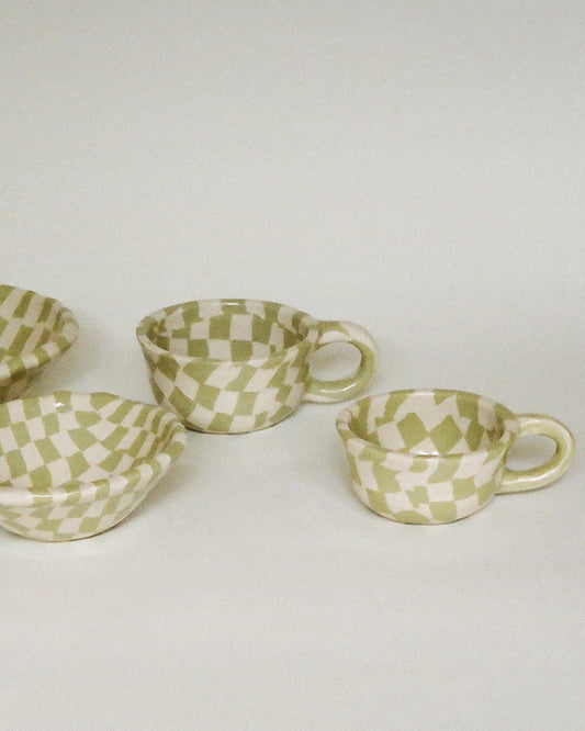 Latte Mug Check Apple 260ml