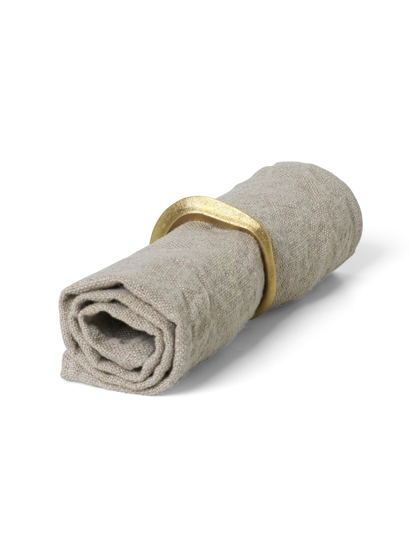Flow Napkin Rings Set of 4 (Brass)