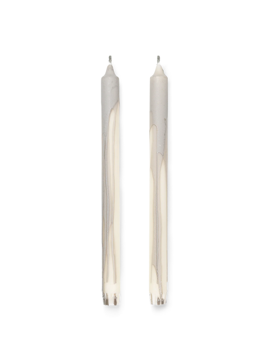 Dryp Candles Set of 2 (Warm Grey)