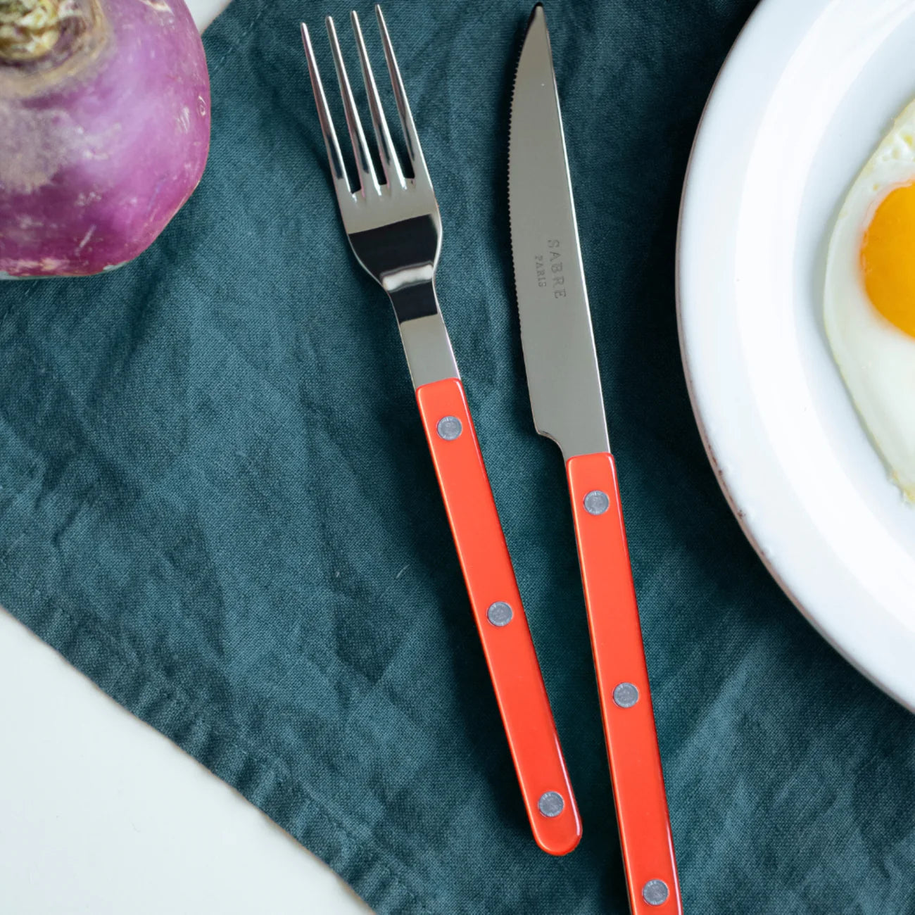 Bistrot Pearly Shiny Cutlery - Orange