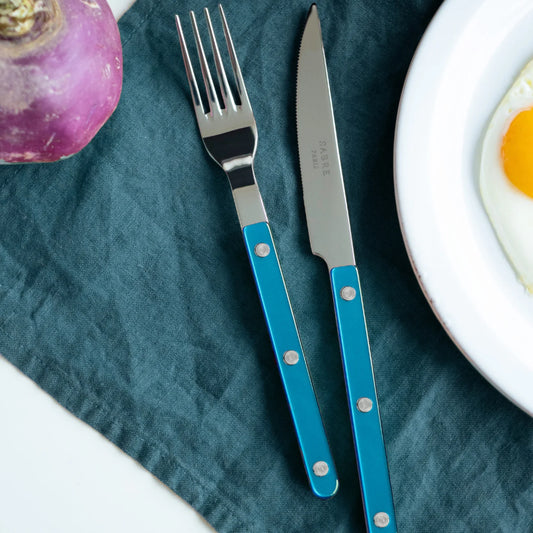 Bistrot Pearly Shiny Cutlery - Turquoise