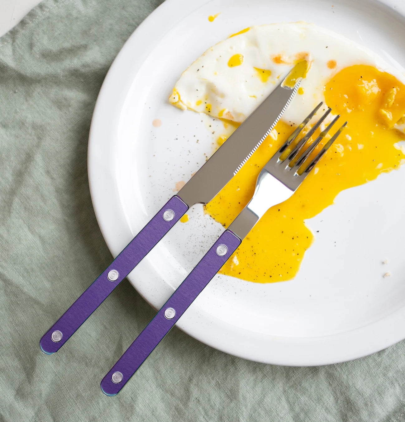 Bistrot Pearly Shiny Cutlery - Purple