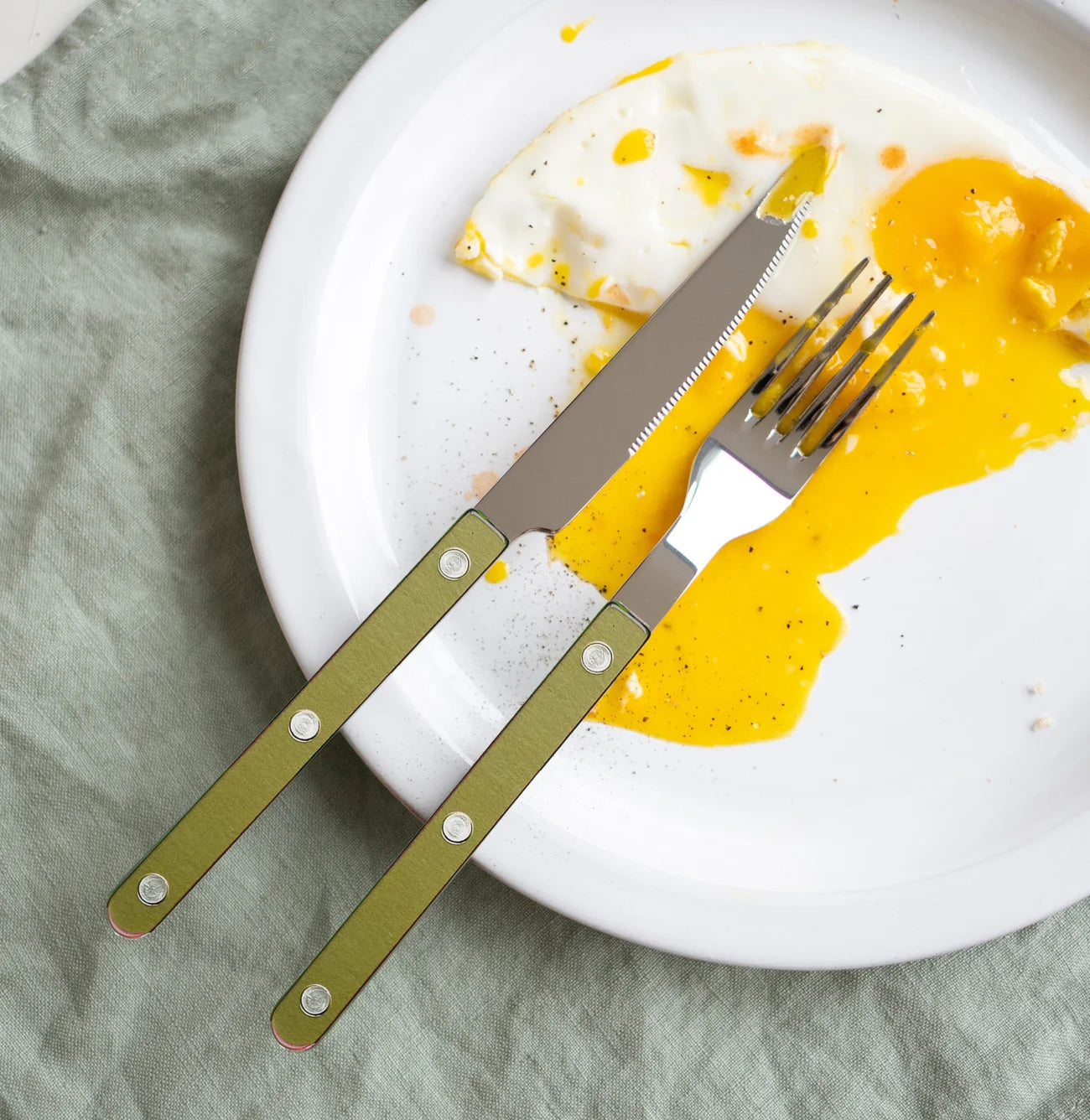 Bistrot Pearly Shiny Cutlery - Moss