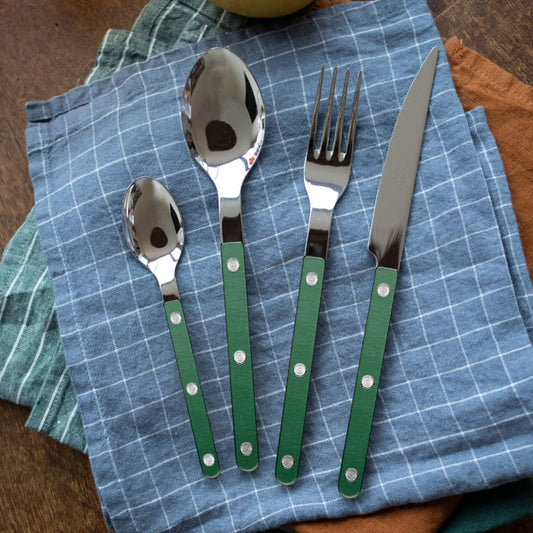 Bistrot Pearly Shiny Cutlery - Dark Green