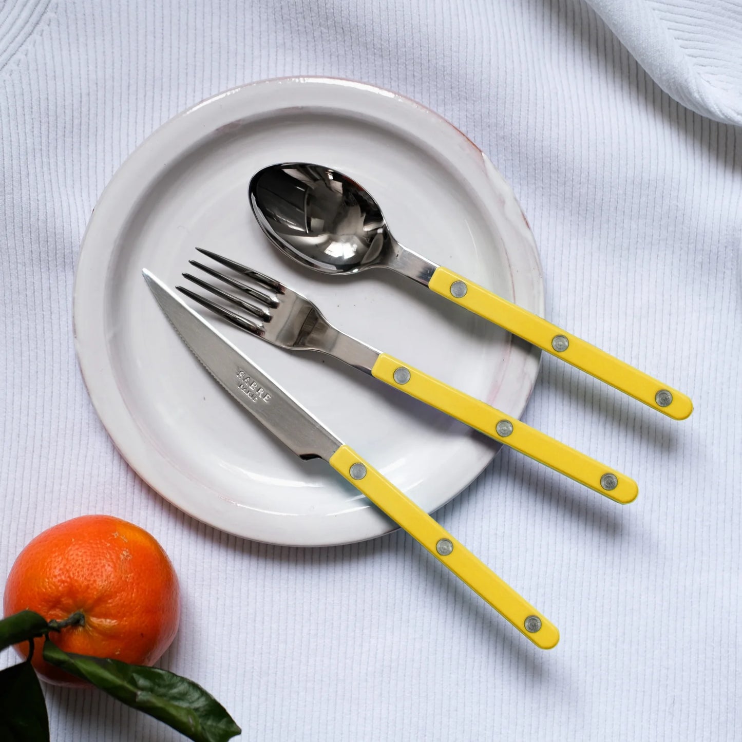 Bistrot Shiny Solid Cutlery - Yellow