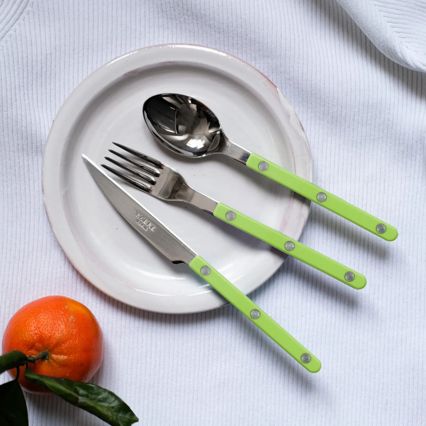 Bistrot Shiny Solid Cutlery - Lime
