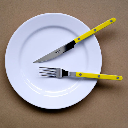 Bistrot Shiny Solid Cutlery - Yellow