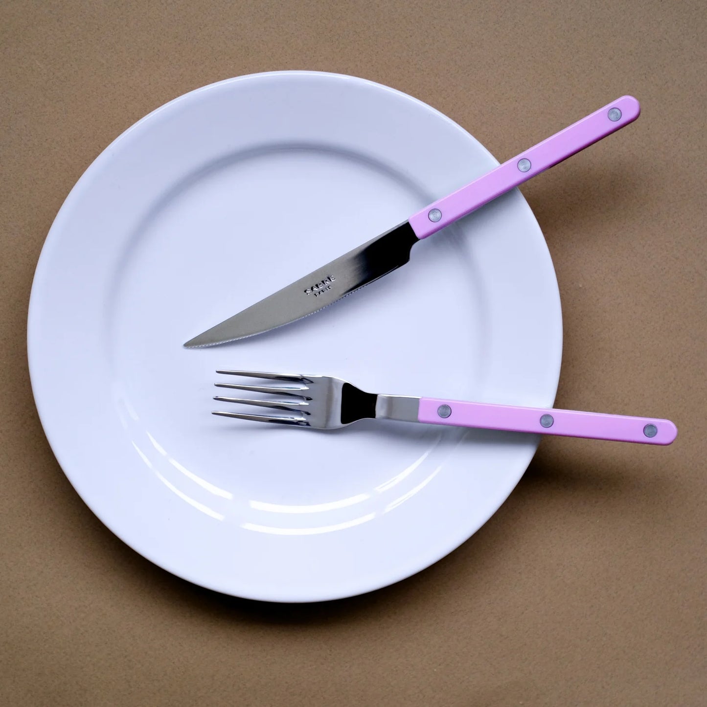 Bistrot Shiny Solid Cutlery - Pink