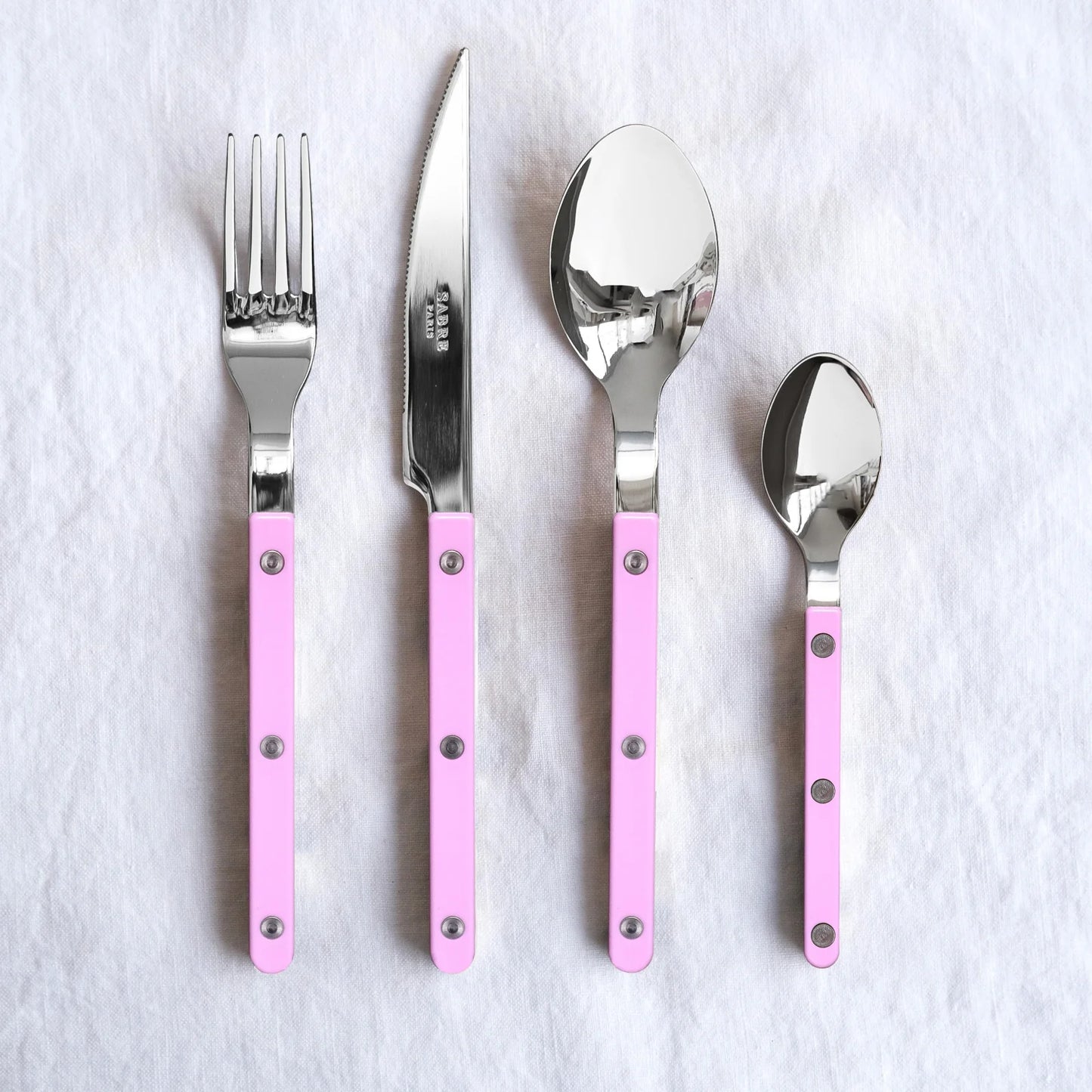 Bistrot Shiny Solid Cutlery - Pink