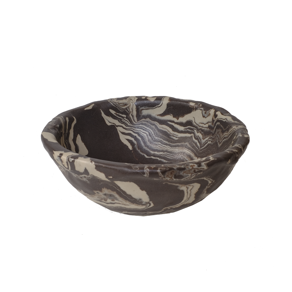 Marble Bowl Dark Chocolate Small