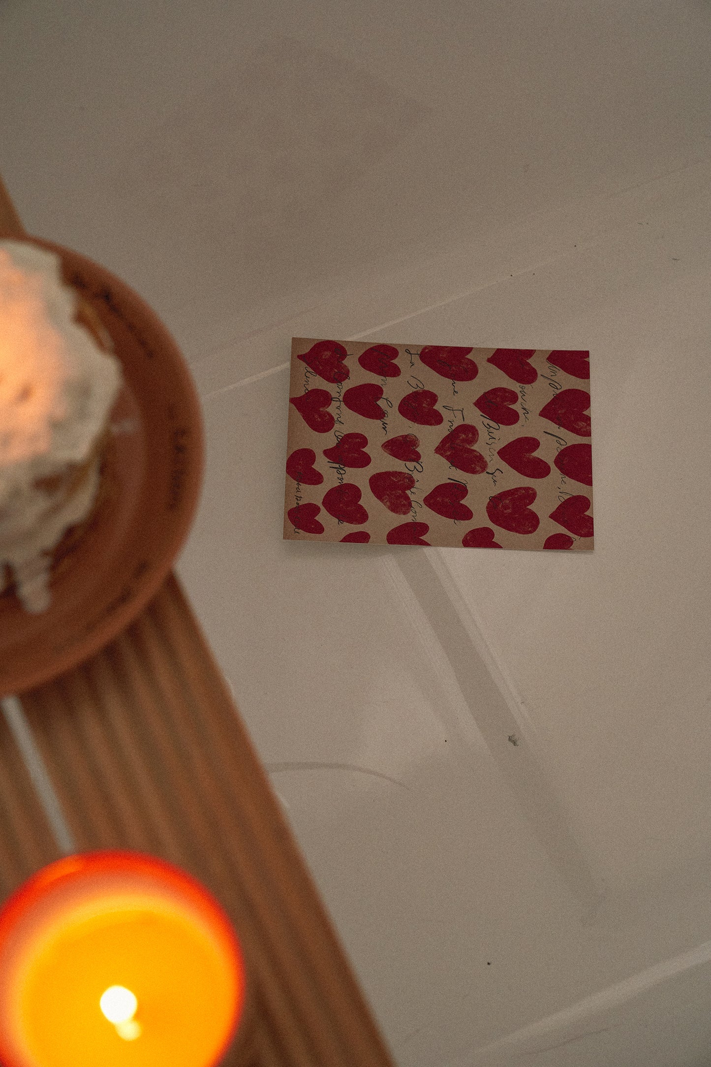 Hotel Paris Chill Different Shaped Hearts Postcard
