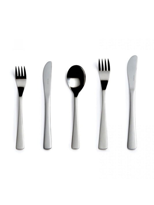 David Mellor Cafe collection stainless steel cutlery place setting with satin finish