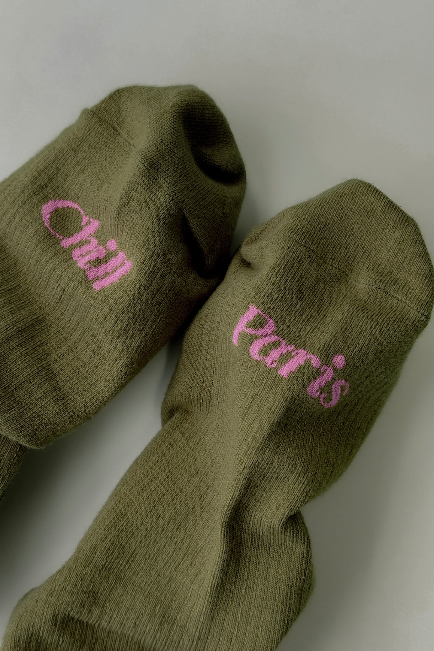 Paris Chill Socks (Olive)