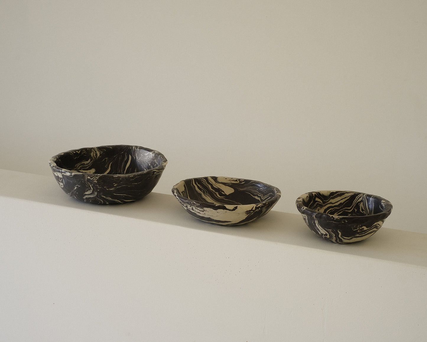 Marble Bowl Dark Chocolate Small