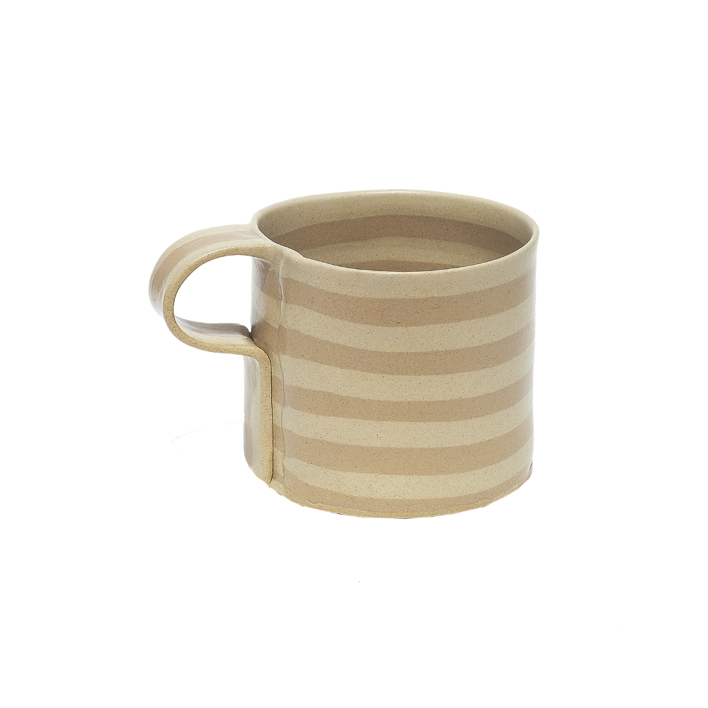 Paper Mug Stripe Oat 360ml