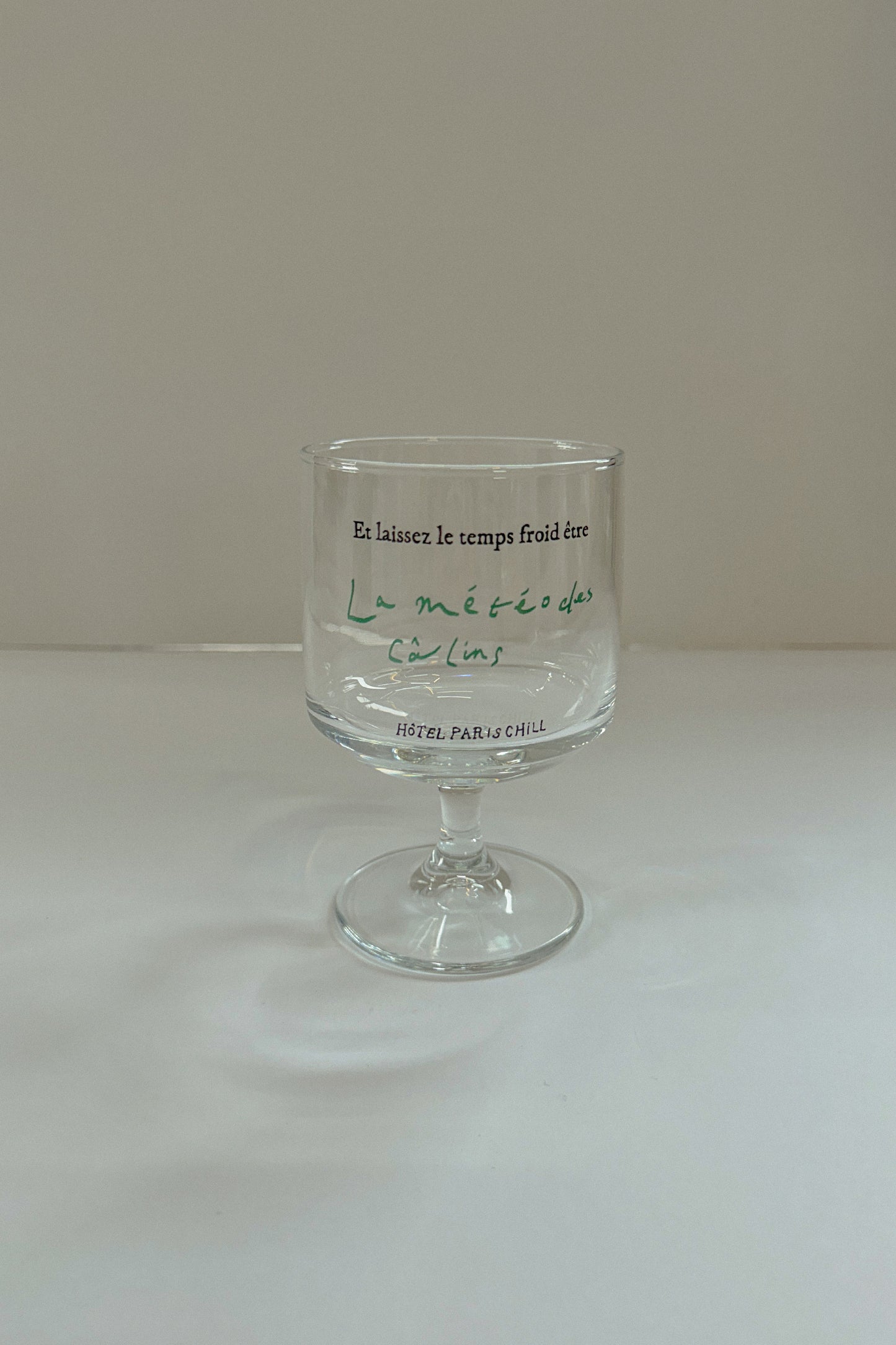Chilly Weather Wine Glass (Green)