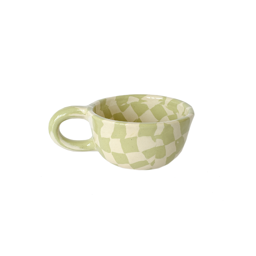 Latte Mug Check Apple 190ml