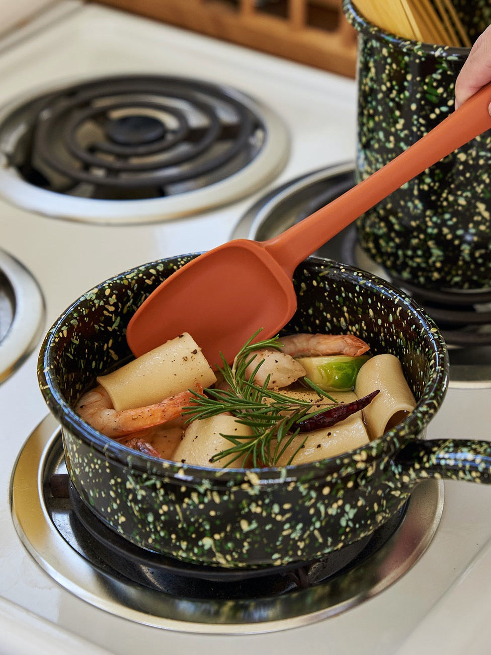 Universe Enamelware Saucepan 16cm (Earth Green)