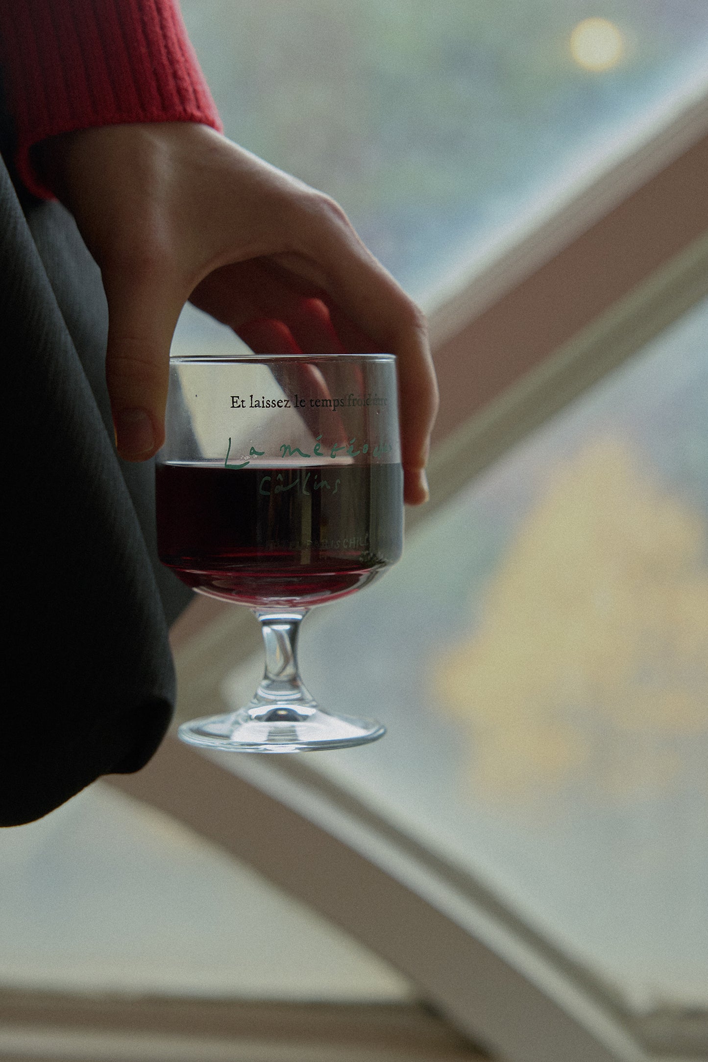 Chilly Weather Wine Glass (Green)