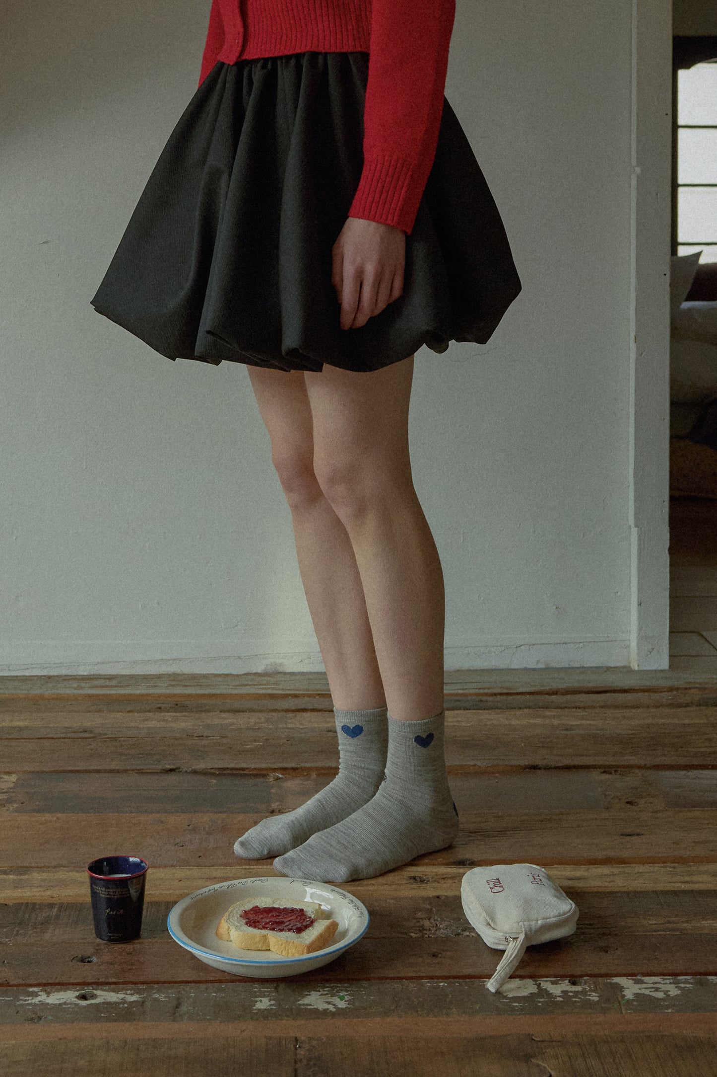 Coeur Wool Socks (Grey)