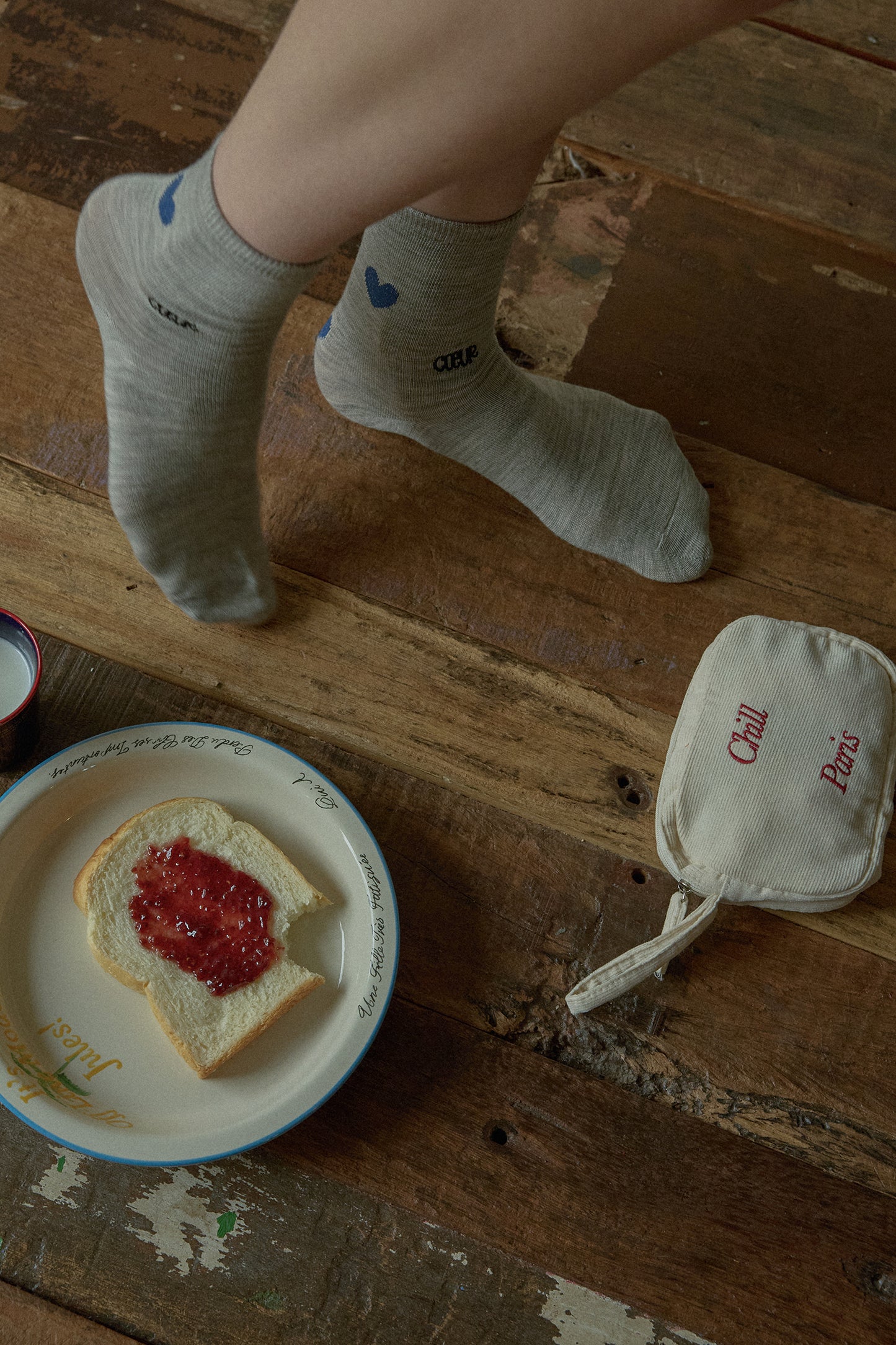 Coeur Wool Socks (Grey)