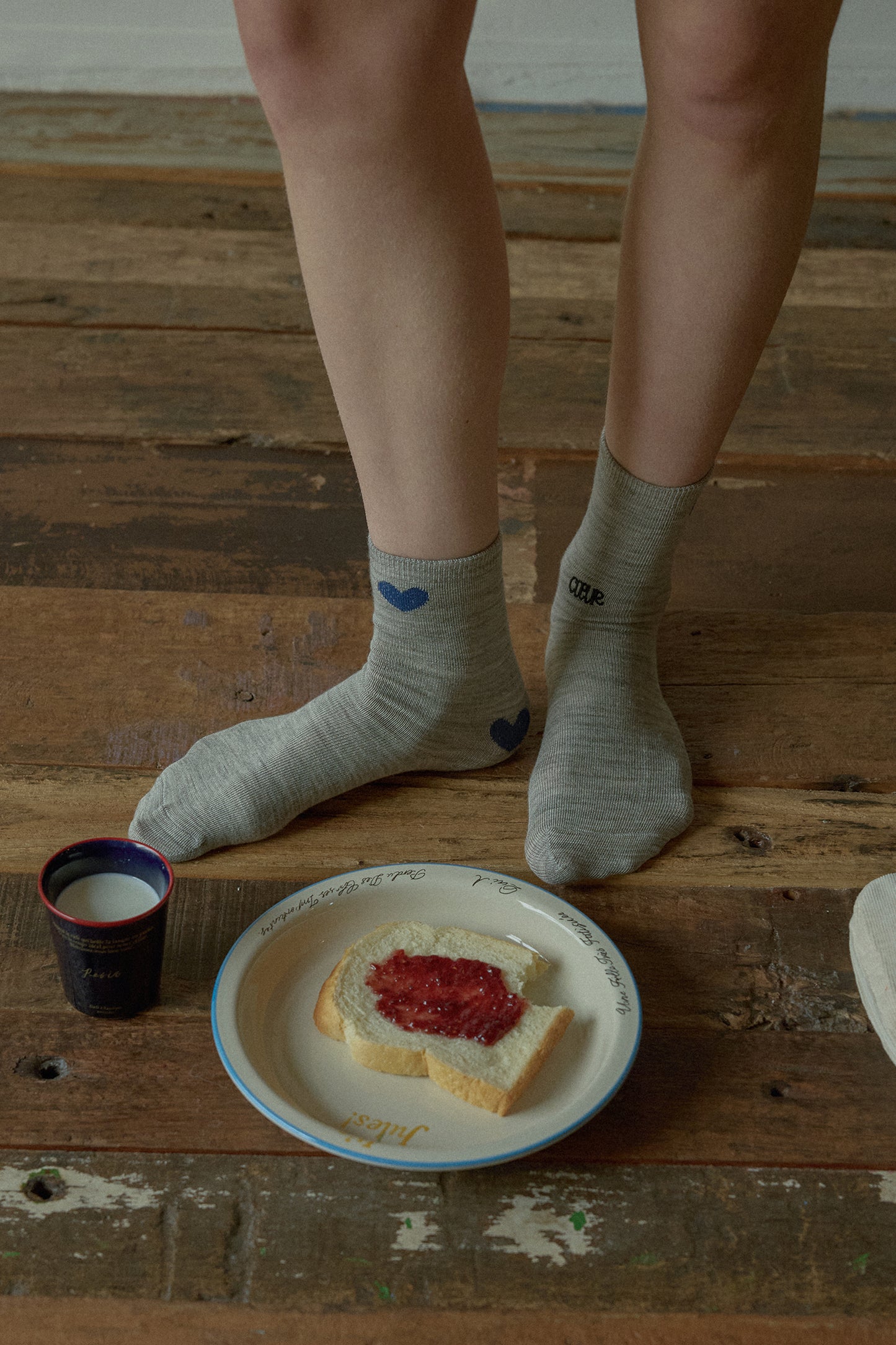 Coeur Wool Socks (Grey)
