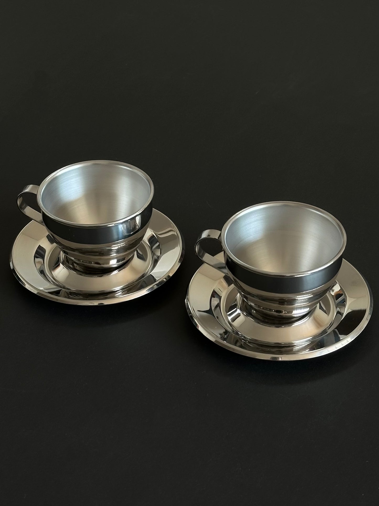 Cappuccino Cups With Saucers Set of 2