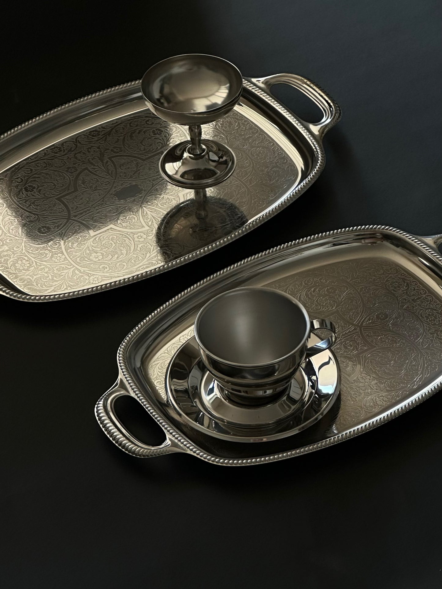 Cappuccino Cups With Saucers Set of 2
