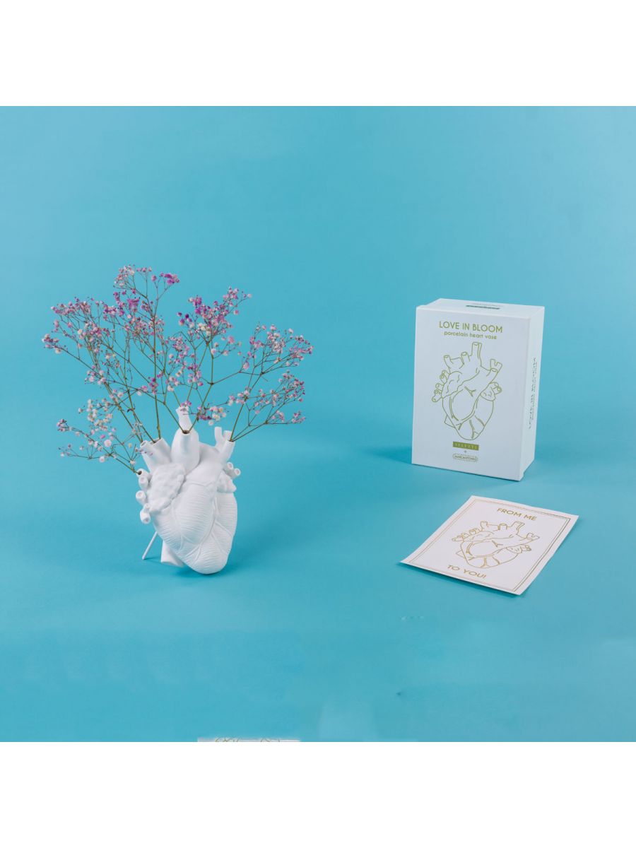 Love in Bloom Heart Vase Small