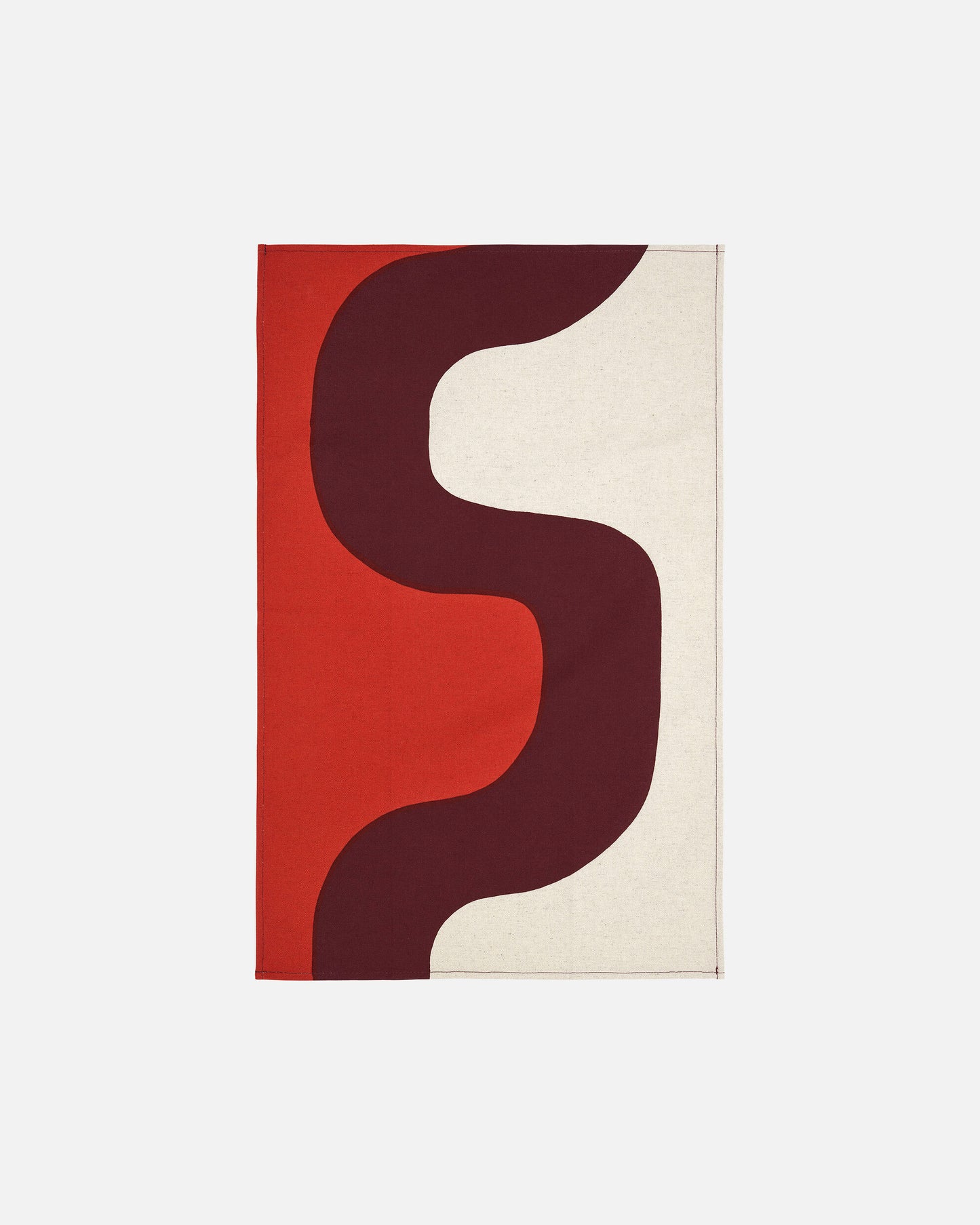 Seireeni Tea Towel 47x70cm (Linen, Burgundy, Red)