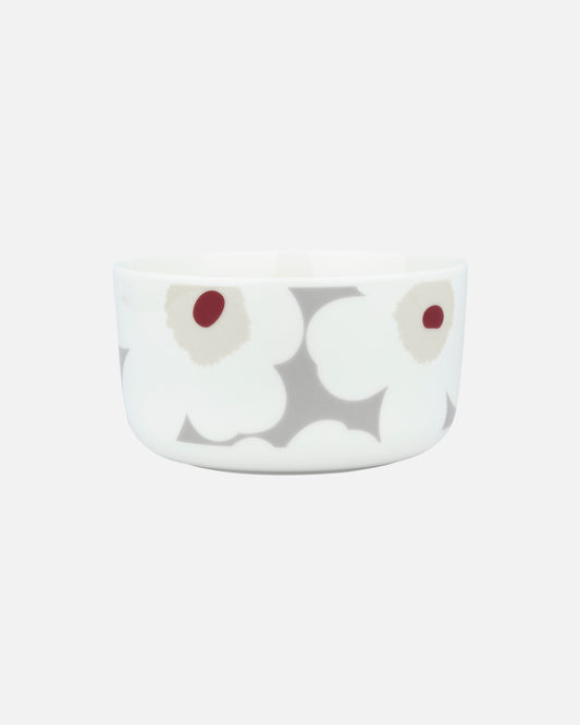 Oiva Unikko Bowl 500ml (Grey, Red, White, Yellow)
