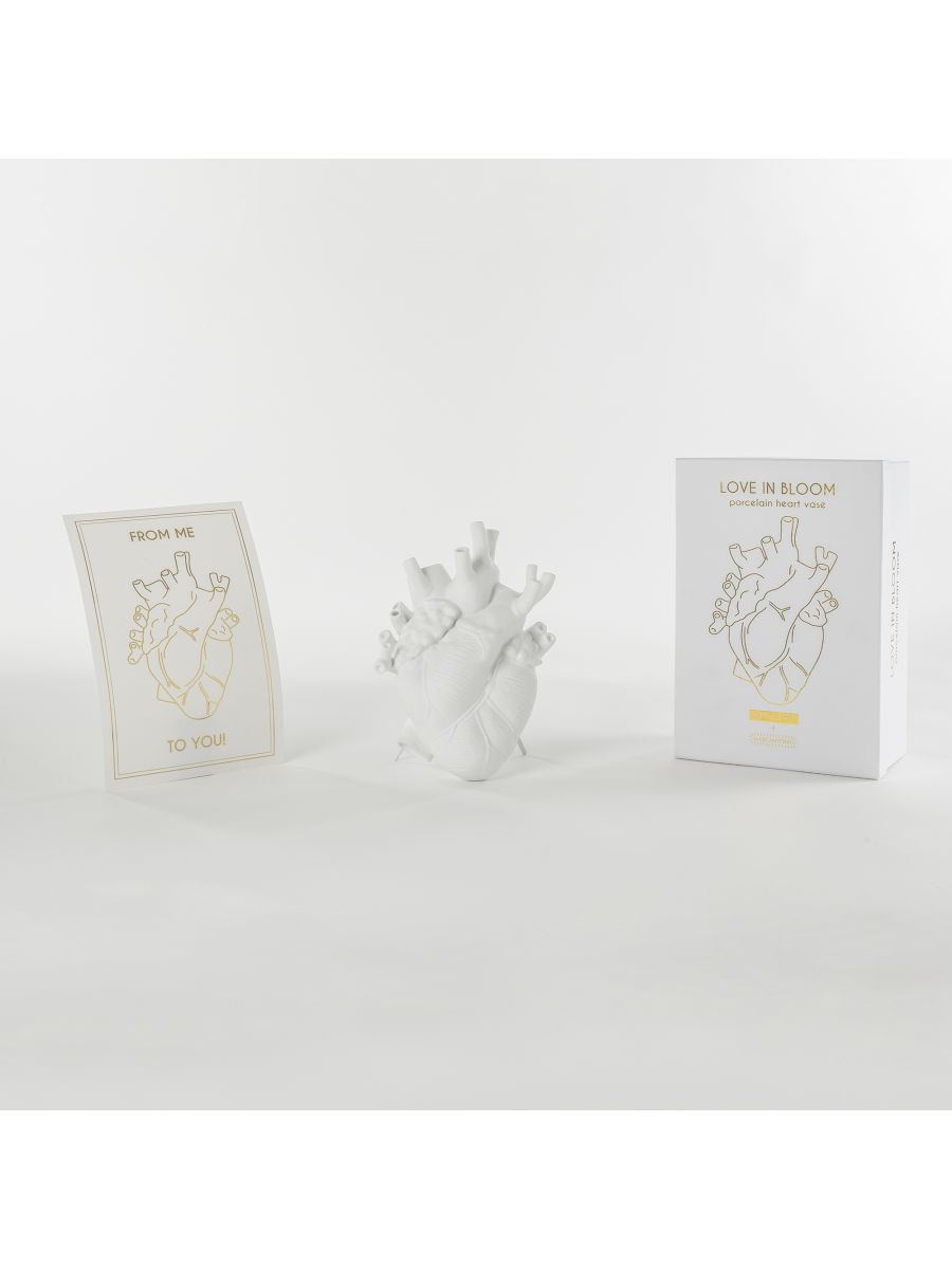Love in Bloom Heart Vase Small