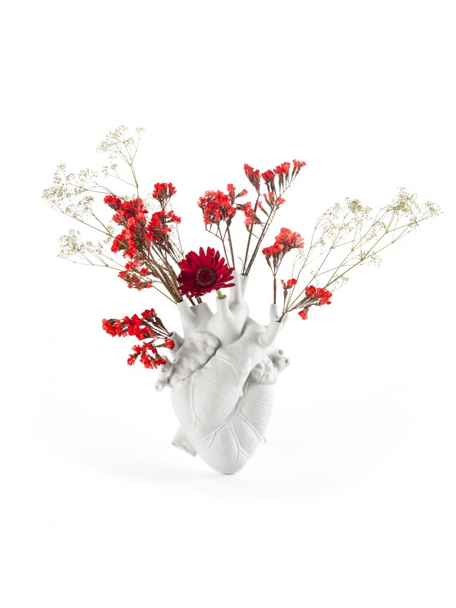 Love in Bloom Heart Vase Small