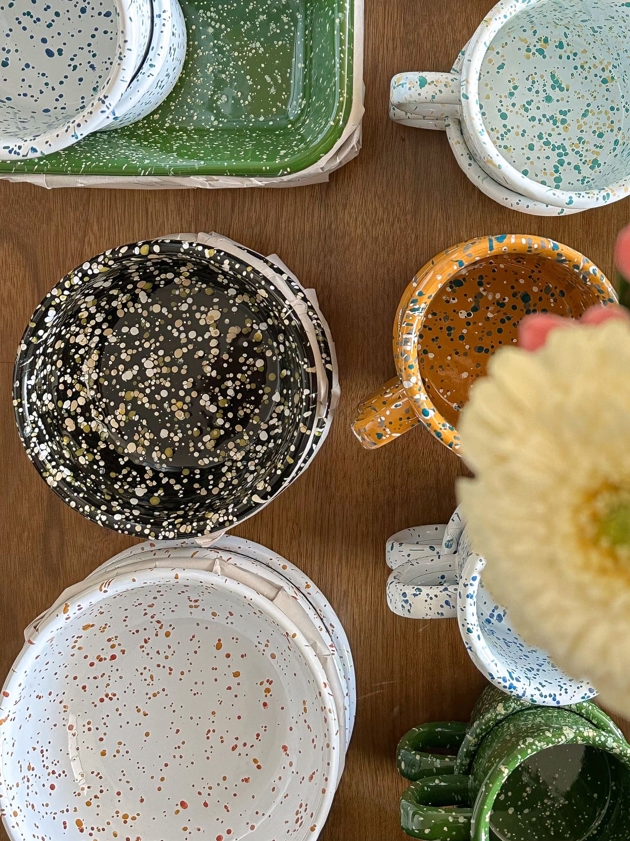 Universe Enamelware Bowl 12cm (Earth White)