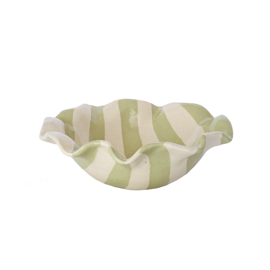 Ruffle Bowl Stripe Apple