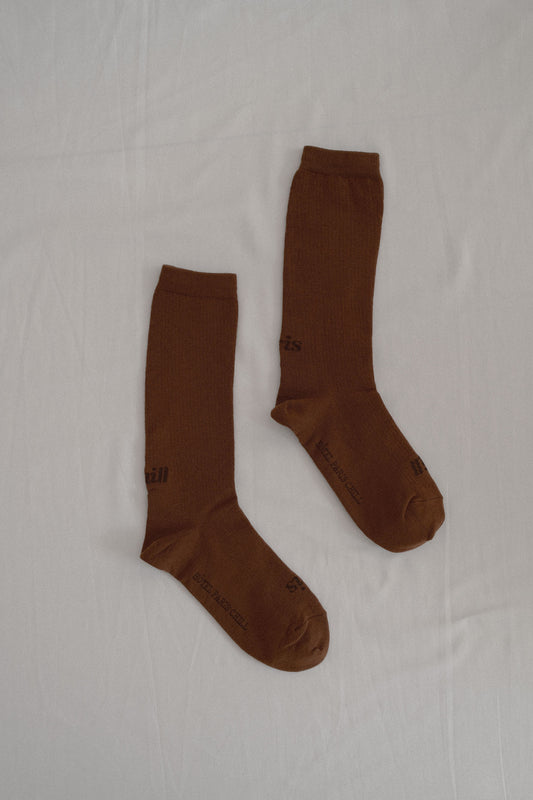 Paris Chill Socks (Cocoa)