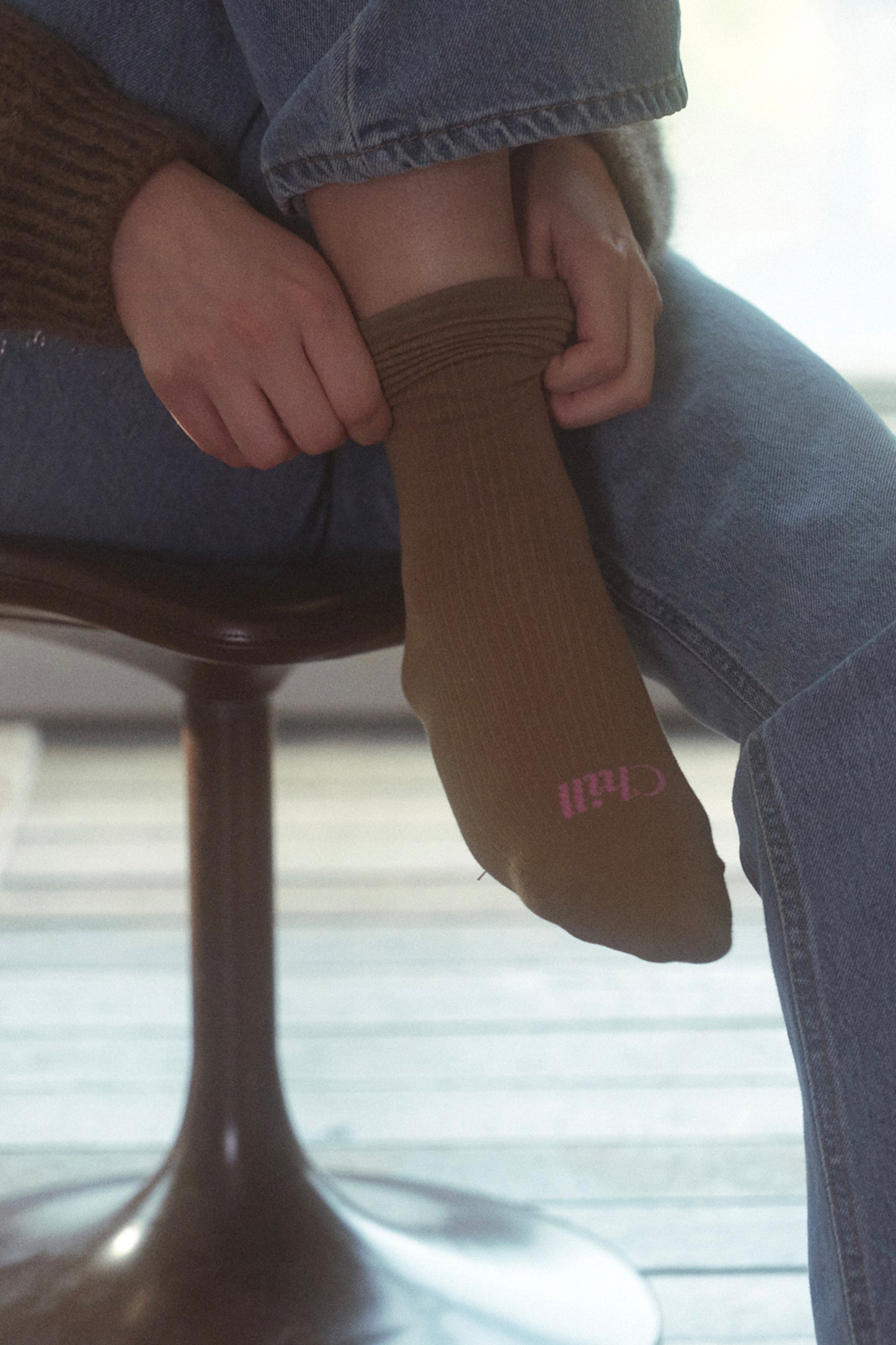 Paris Chill Socks (Olive)