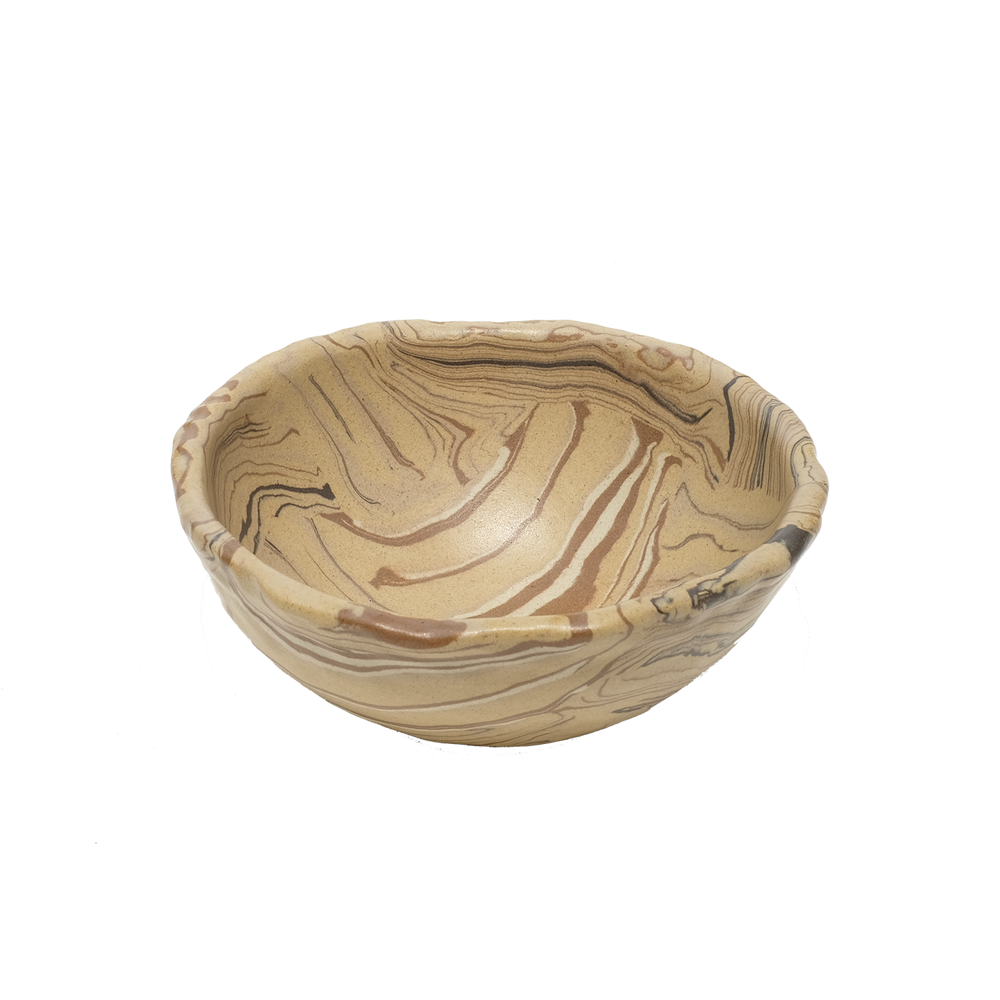 Coconut Bowl Patchwork Ocher 14cm