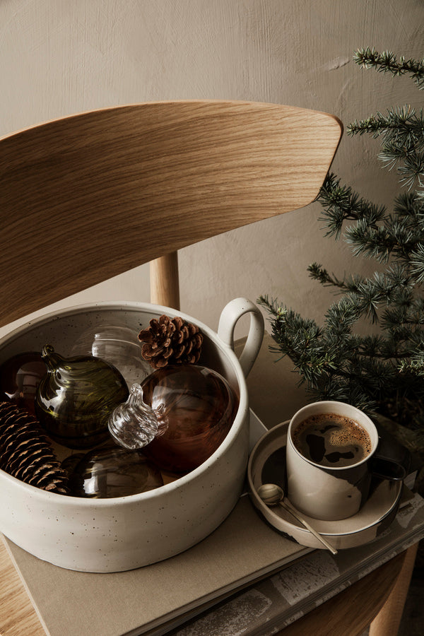 Inlay Cup with Saucer 200ml (Sand/Black)