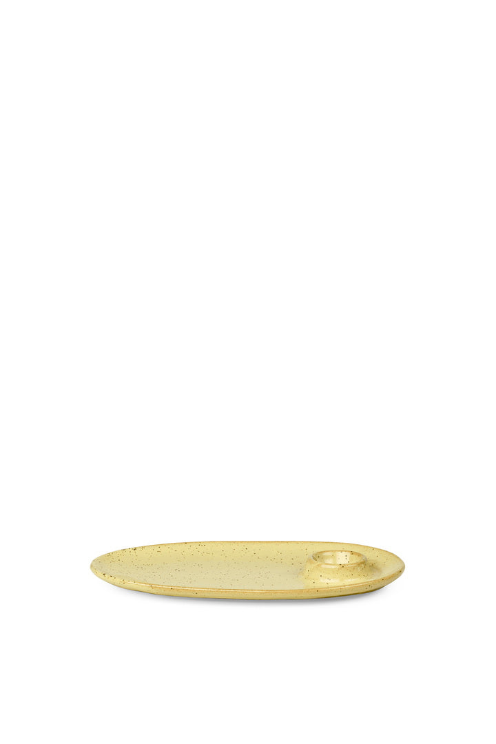 Flow Breakfast Plate (Yellow Speckle)