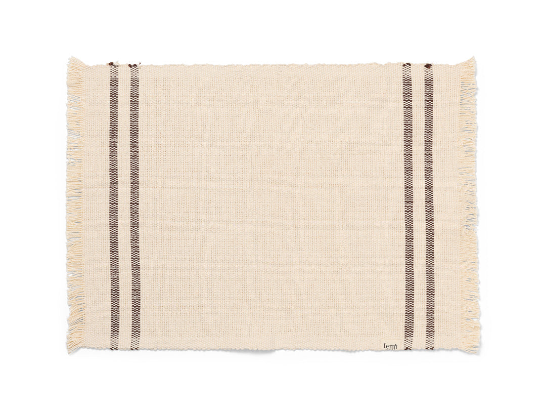 Savor Placemat (Off-White & Chocolate)