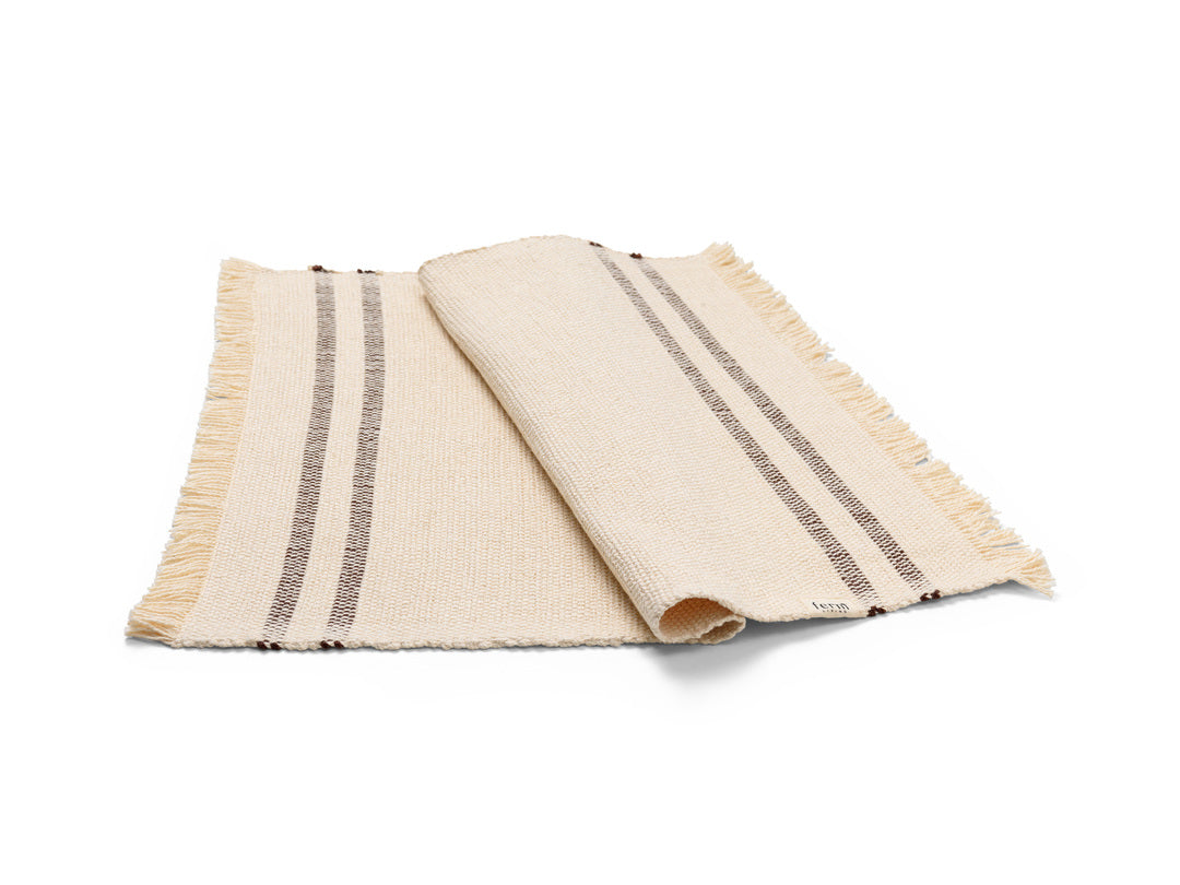 Savor Placemat (Off-White & Chocolate)