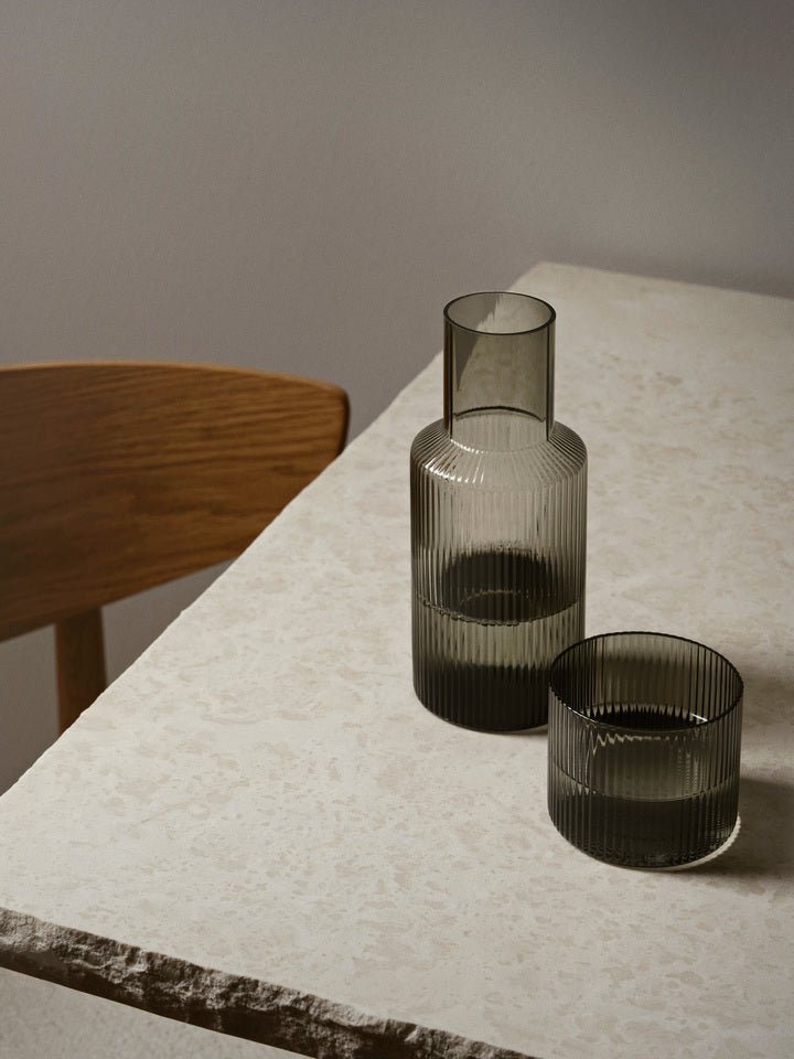 Ripple Small Carafe Set (Smoked Grey)