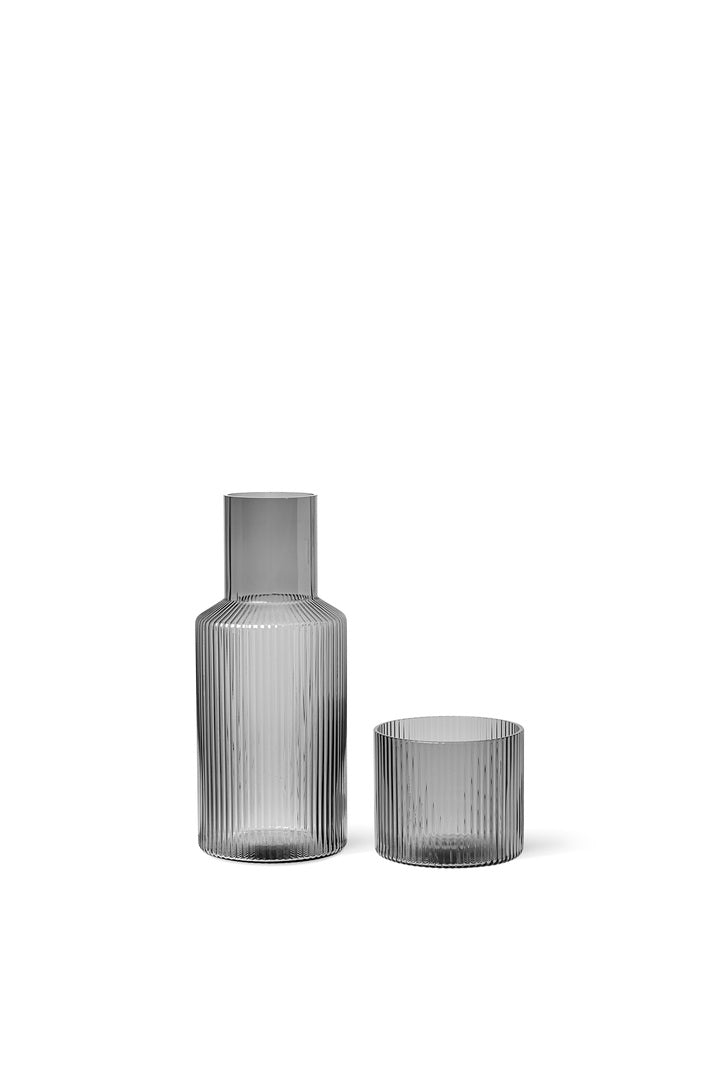 Ripple Small Carafe Set (Smoked Grey)