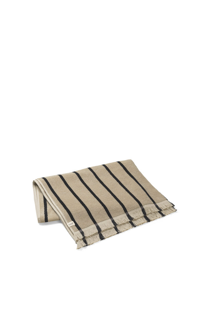 Alee Beach Towel (Sand & Black)