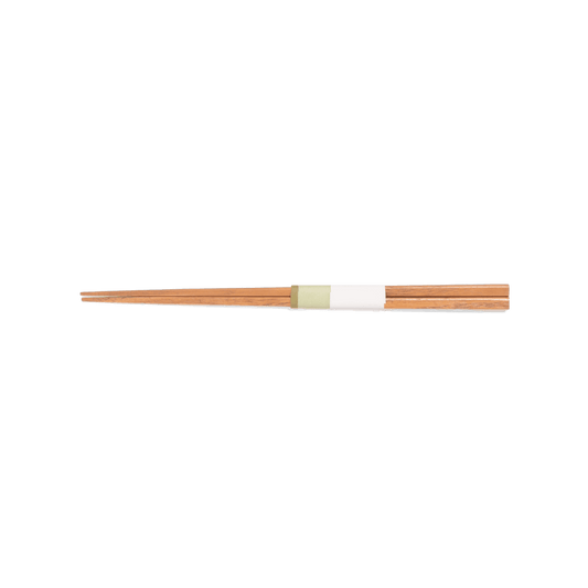A pack shot of the back of Studio M' Chestnut Chopsticks.